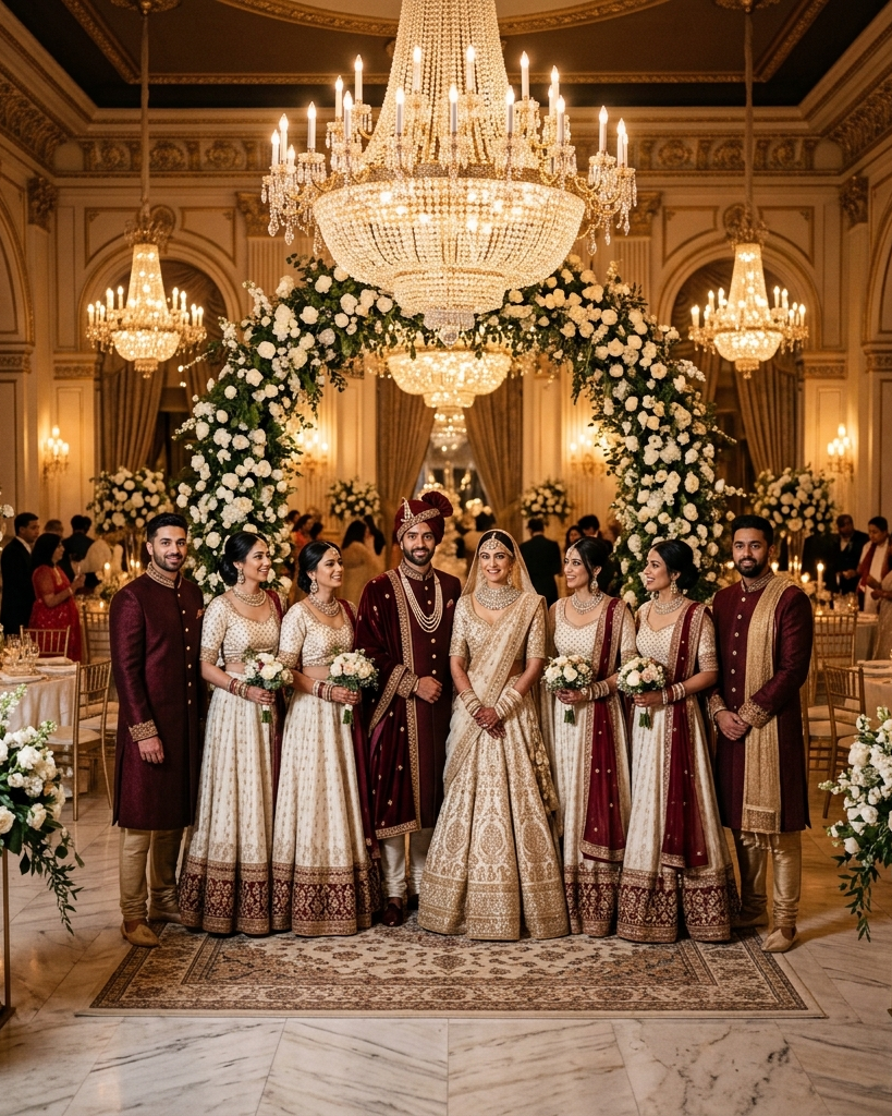 Grand atelier wedding occasion portrait
